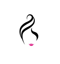 Hair salon logo vector image
