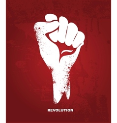 Clenched fist hand Revolution concept vector image