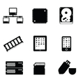 Computer icons vector image