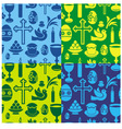 Easter seamless pattern vector image