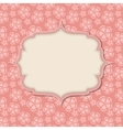 Frame in retro vintage seamless background vector image