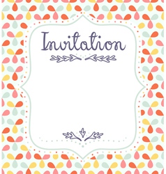 Invitation template vector image