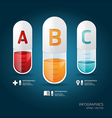 Creative Template with capsule banner vector image