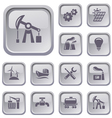 Industrial buttons vector image