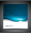 Banners modern wave blue background vector image
