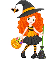 Witch vector image