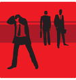 Businessman in trouble vector image