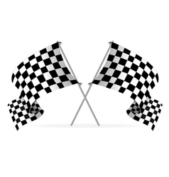 Racing flags vector image