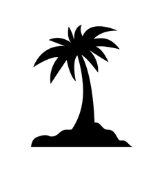 Palm trees in the sea Royalty Free Vector Image