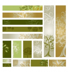 Web design banners vector image