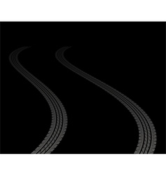 Tire tracks vector image