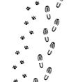 Foot prints vector image