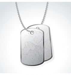 Dog tag vector image