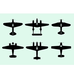 Airplanes vector image
