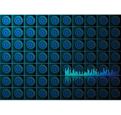 Abstract music background vector image