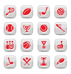 Sports icons vector image