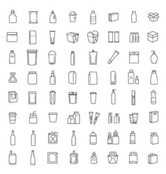 Bottle packaging collection - vector image