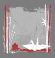 Still life with crane vector image