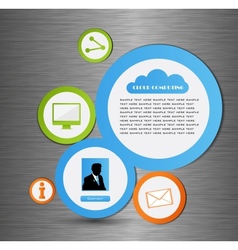 Abstract web design bubble Abstract web design bubble vector image