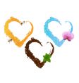 Chocolate hearts vector image