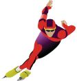 Speed skating vector image