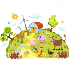 Farm vector image