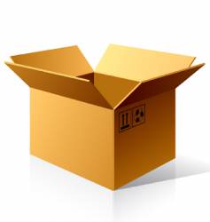 Open box vector image