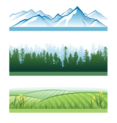 Landscape banners vector image