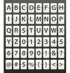 Plastic diary with digits set vector image