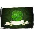 Clover pattern vector image