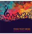 Colorful music background vector image