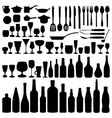 Kitchen objects vector image