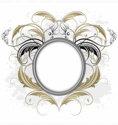 Ornamental shield Ornamental shield vector image