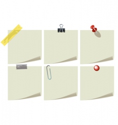 Stationery icons vector image