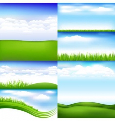 Landscapes vector image