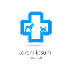 Veterinary medicine logo Veterinary medicine logo vector image