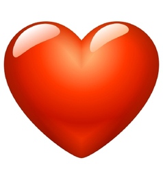 Golden heart vector image