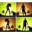 Summer holiday set vector image
