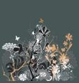 Twilight in my garden vector image