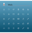 Web Line Icons vector image