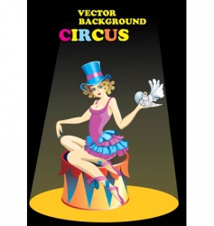 Circus performer vector image