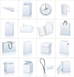 Blank objects vector image