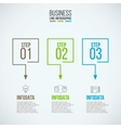 Thin line flat element for infographic vector image