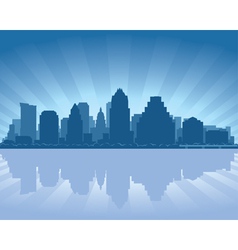 Austin texas skyline vector image