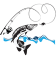 Fishing vector image