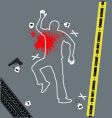 Crime scene vector image