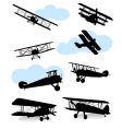 Airplanes vector image