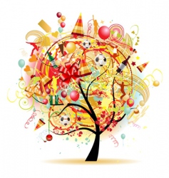 Holiday background vector image