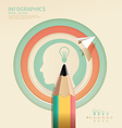 Infographics Creative pencil Template concept Infographics Creative pencil Template concept vector image