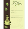 Cafe or restaurant card vector image